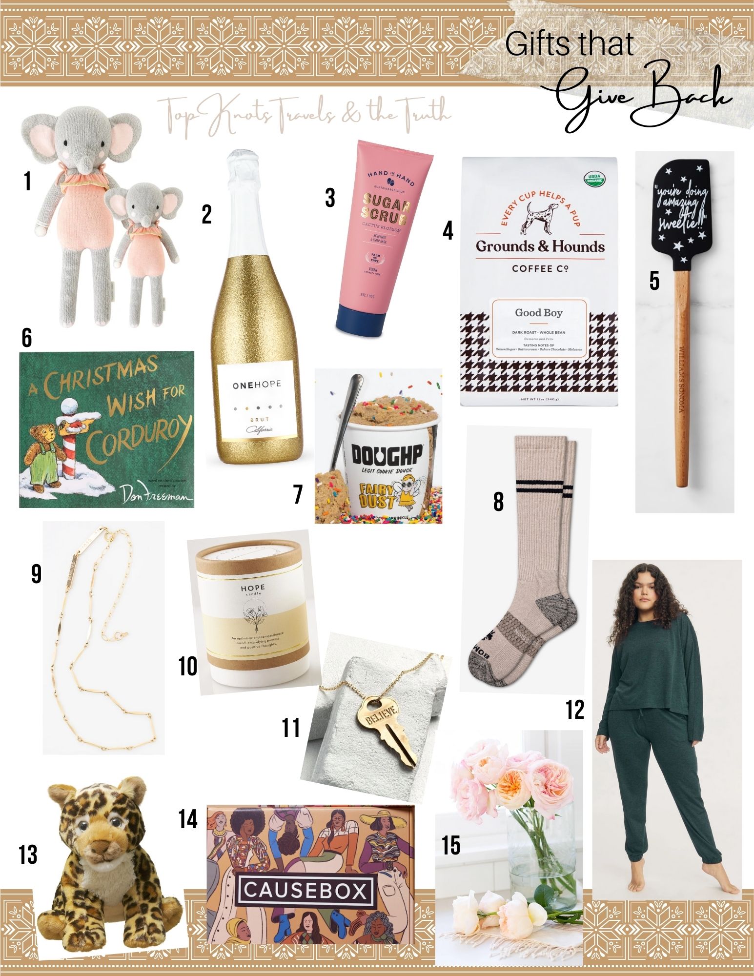 Gifts That Give Back Holiday Gift Guide • Top Knots Travels And The Truth